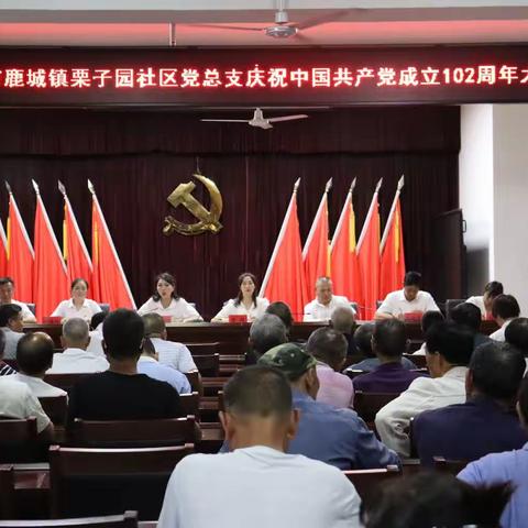 初心不改，党心永恒！栗子园社区开展“七一”庆祝活动