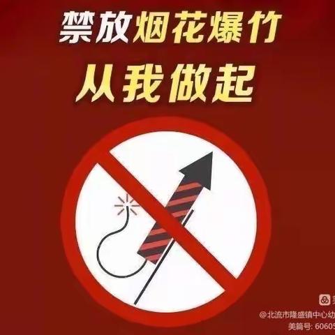 禁止燃放烟花爆竹•倡导文明过节 ——珍珠园幼儿园秀山分园