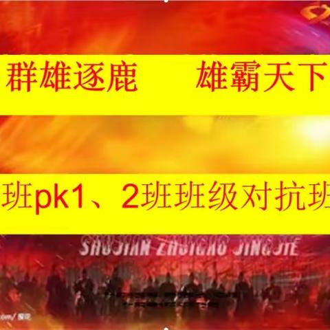 群雄逐鹿，雄霸天下                   ——高二27班PK1、2班班会纪实