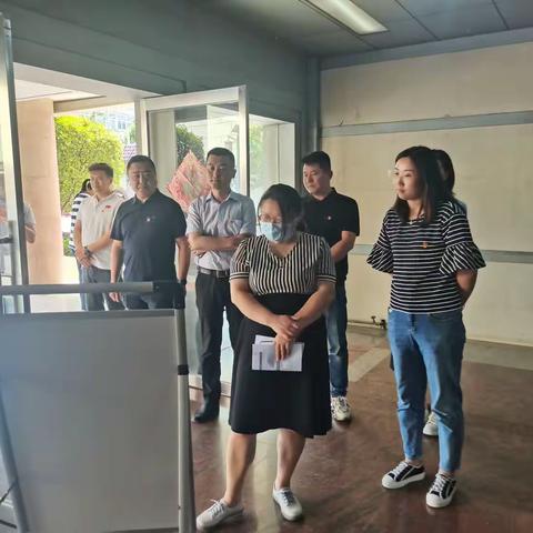 区委宣传部分管日常工作的副部长乔凤云到段店北路街道督导新时代文明实践站建设情况