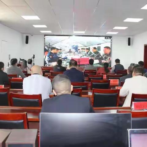 我县组织收听收看全省防汛工作电视电话会议