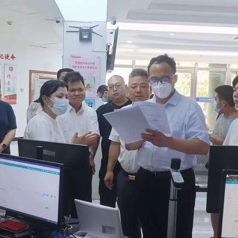 省委宣传部蒋建民副部长调研海口市美兰区出版物经营许可证虚假信息专项整治行动落实情况