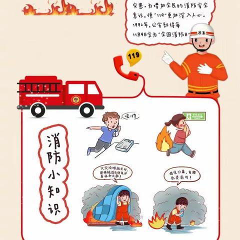 119☎️消防宣传日🚒🚒🚒🚒🚒🚒🚒🚒安全知识小课堂⭕️⭕