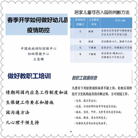 淘淘幼儿园2023年春季开学疫情防控培训