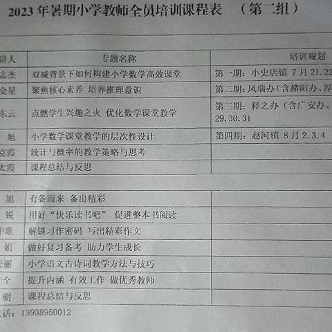 扎根盛夏，拔节而生——释之、广安街道2023年暑期小学语文教师全员培训