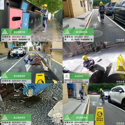 【坂田街道】2024年8月第1周爱卫消杀工作简报