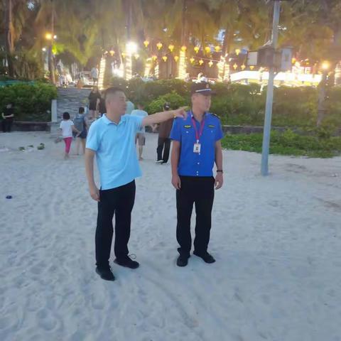 区政府副区长曾强到大东海社区指导端午节期间涉海涉水安全工作
