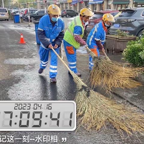 全力做好雨后环境卫生恢复