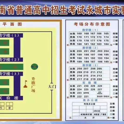 2023中考各考点考场分布图