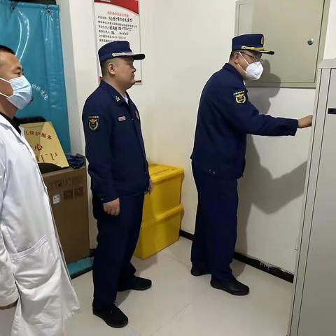 乌拉特中旗消防救援大队深入辖区医疗机构开展消防安全检查