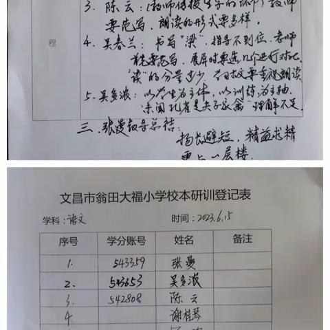 【“语”你同行    “研”续成长】——记翁田镇大福小学语文展示课