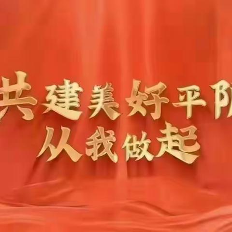 共建美好平阴，各种安全放心上