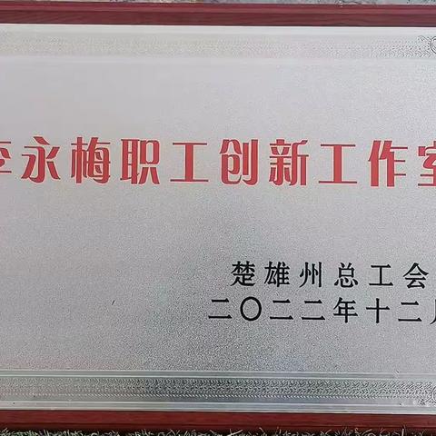 卓越引领，行稳致远——武定县香水小学李永梅职工创新工作室授牌仪式