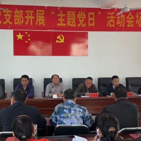 那大镇美扶村党支部开展主题党日活动暨开展2022年度组织生活会及民主评议党员