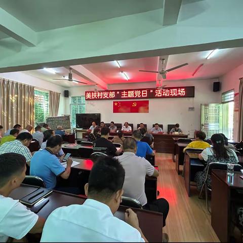 美扶党支部2023年7月份主题党日活动