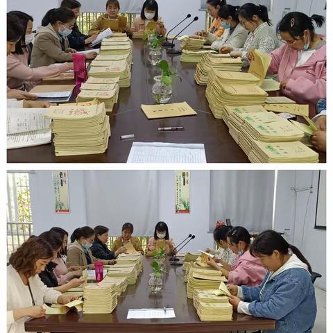 凝心聚力抓常规 作业教案显风采——苗店小学作业教案检查