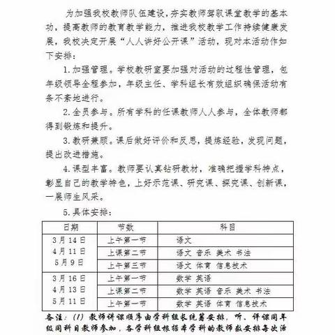 离石区西崖底小学“人人讲好公开课”活动——开 课 啦