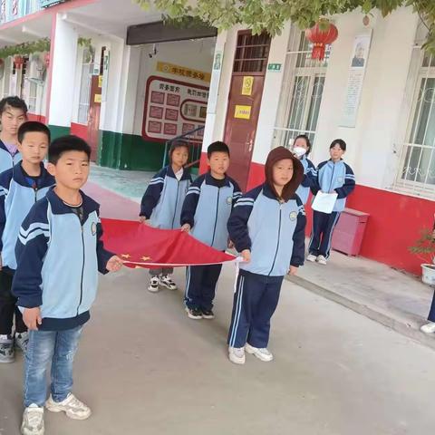 我读书，我快乐——示范区林庄小学升旗仪式