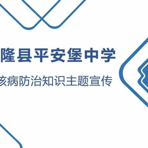 兴隆县平安堡中学结核病防治知识主题宣传