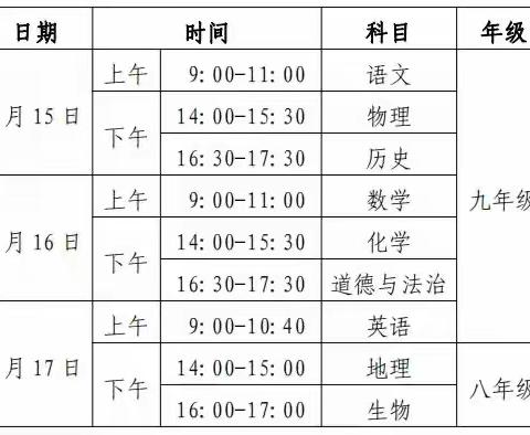 中考倒计时四天