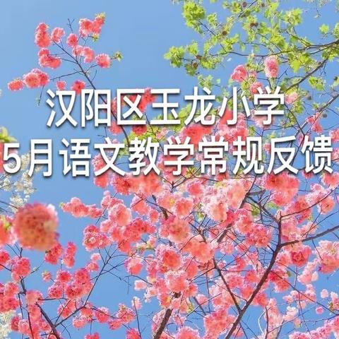 做好教学常规 走稳教师之路                     ——玉龙小学语文5月教…