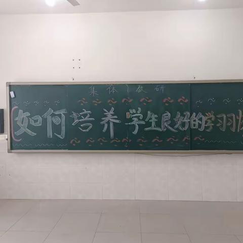 小城子镇第二中心小学校教研活动如何培养学生良好的学习习惯