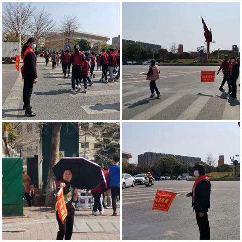 最美守护者在行动——老隆镇水贝小学护学岗活动