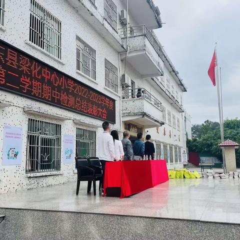 期中表彰树榜样，整装起航展未来——2023年春梁化中心小学期中总结表彰大会