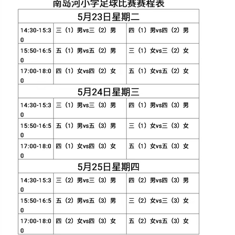 2023年南屏镇南岛河小学足球比赛