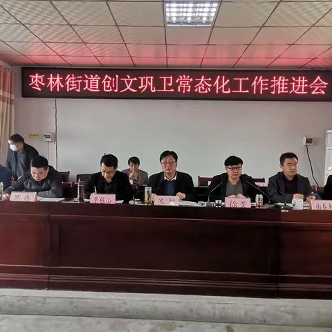 枣林街道办事处召开创文巩卫常态化推进会