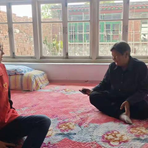 茨榆坨镇团委组织开展“寸草心爱老敬老”志愿服务活动