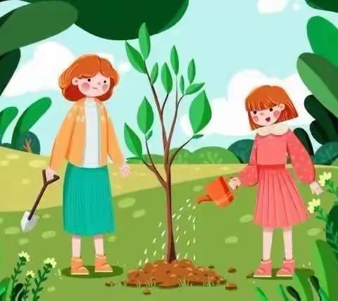 💞【春风十里，正“植”有你】💞——南嘴镇金鹰幼儿园植树节活动