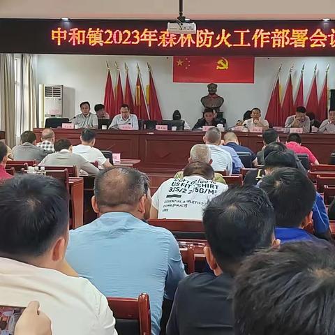 中和镇2023年森林防灭火工作部署暨中和镇2023年“3.2”森林火情整改会