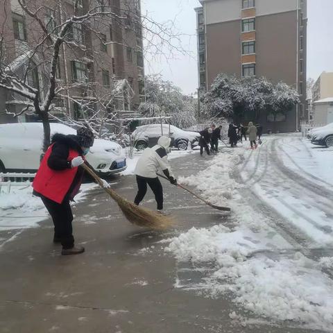 【祥和东周，服务为先】       扫雪护行你我他