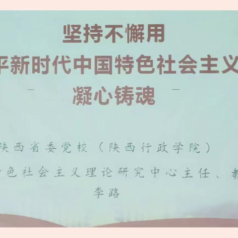 专家讲 集中学 推进主题教育走深走实——双生分局开展学习贯彻习近平新时代中国特色社会主义思想专题讲座