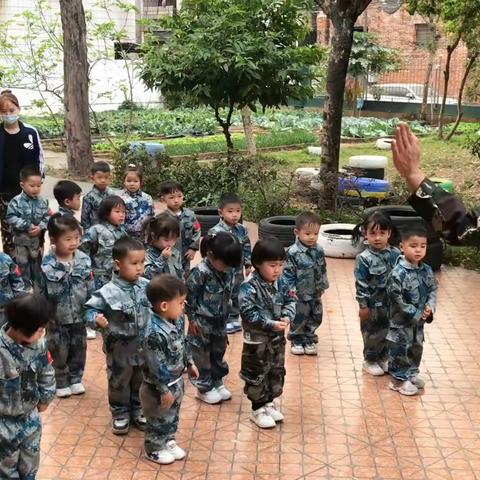 贝诺幼儿园——小小一班国防教育活动
