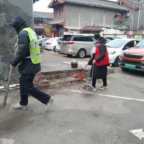 午朝门社区常态化推进创文巩卫工作