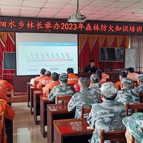 细水乡开展2023年森林防灭火技能培训