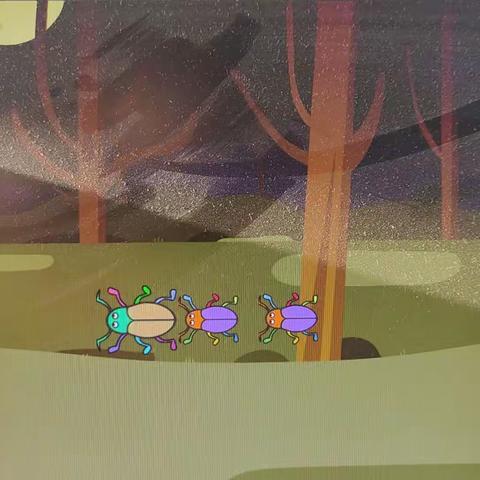 少儿编程之排队的虫子