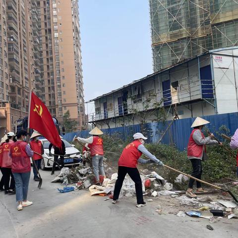 环卫支部开展“创城有我 志愿同行”学雷锋志愿服务活动