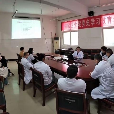 医共体——县人民医院王春林主任对我院医务人员展开脑卒中培训