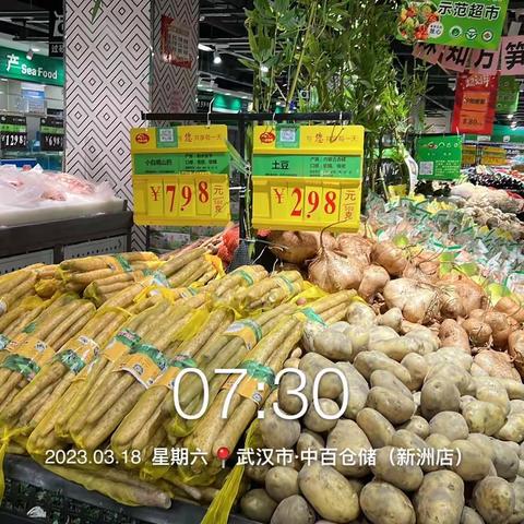 新洲店3月18日生鲜第一次开业营运报告