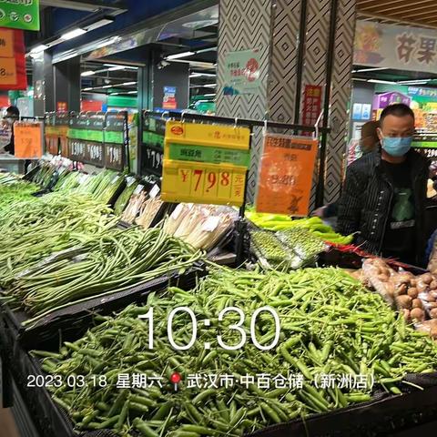 新洲店3月18日生鲜第二次开业营运报告