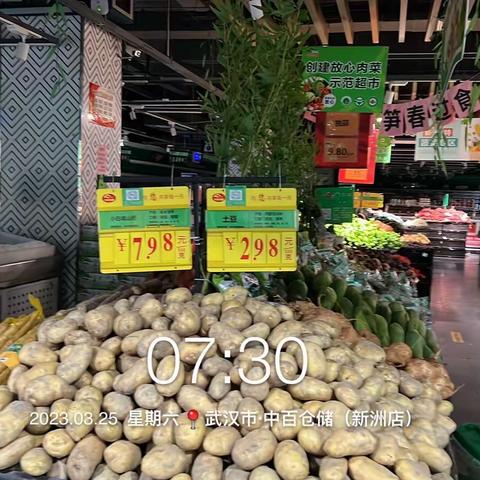 新洲店3月25日生鲜第一次开业营运报告