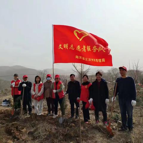 不负好时光，添绿正当时。河南省陆浑灌区汝州市管理局开展义务植树活动