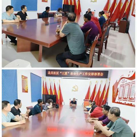北关社区“三夏”农业生产工作