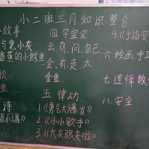 小二班3月知识整合📖