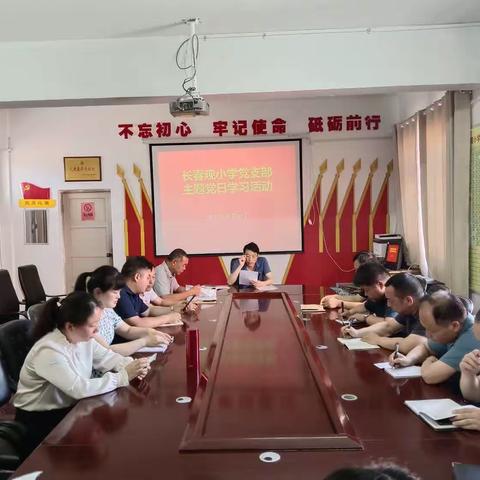 禹州市颍川办长春观小学党支部2023年6月主题党日活动