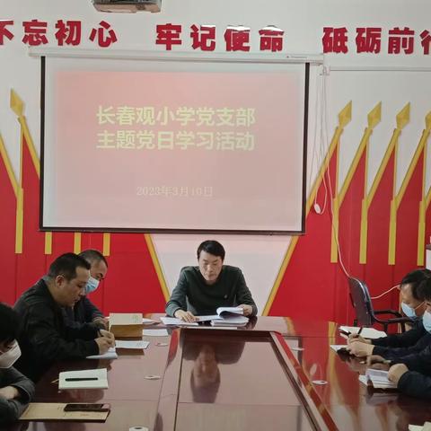 禹州市颍川办长春观小学党支部2024年3月主题党日活动