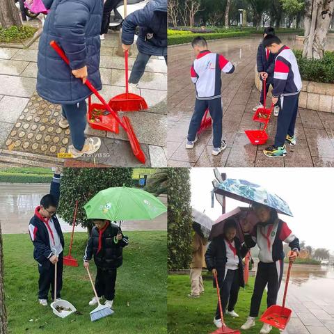 城市文明我先行，雷锋精神伴我行------玉林市玉州区南江中心小学203中队学雷锋实践活动